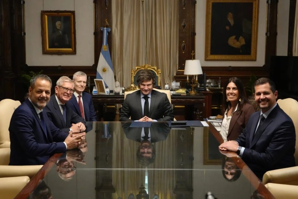 Milei recibió al CEO de Ericsson en Casa&nbsp;Rosada
